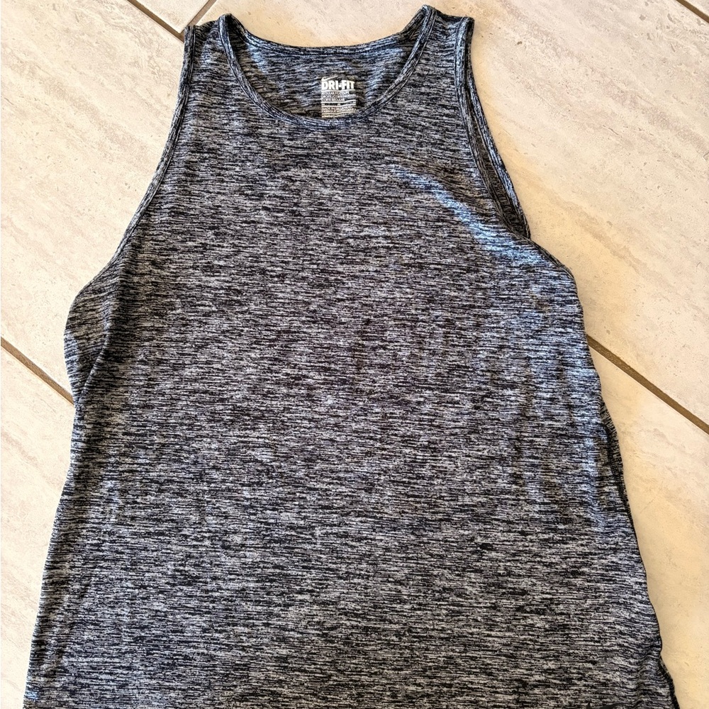 Nike Gray Athletic Tank Top Racerback